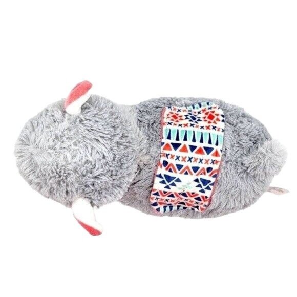 KellyToy Llama Plush Gray 13" Tall Blanket Saddle Back Pink Hooves Stand Alpaca - Picture 7 of 11